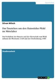 Cover von Das Tauziehen um den Hainstädter Wald im Mittelalter