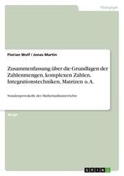 Cover von Zusammenfassung über die Grundlagen der Zahlenmengen, komplexen Zahlen, Integrationstechniken, Matrizen u. A.