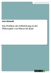 Cover von Das Problem der Selbsttötung in der Philosophie von Platon bis Kant