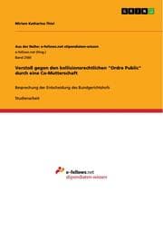 Cover von Verstoß gegen den kollisionsrechtlichen 'Ordre Public' durch eine Co-Mutterschaft