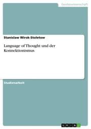 Cover von Language of Thought und der Konnektionismus