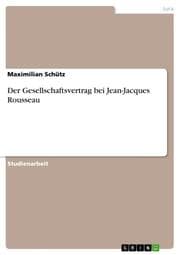 Cover von Der Gesellschaftsvertrag bei Jean-Jacques Rousseau