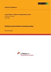 Cover von Exiting unconventional monetary policy