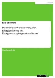 Cover von Potentiale zur Verbesserung der Energieeffizienz bei Energieversorgungsunternehmen