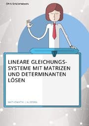 Cover von Lösen linearer Gleichungssysteme mithilfe von Matrizen und Determinanten