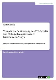 Cover von Versuch zur Bestimmung des ATP-Gehalts von HeLa-Zellen mittels einer Lumineszenz-Assays
