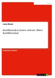 Cover von Konfliktanalyse Jemen. Akteure, Mittel, Konfliktverlauf
