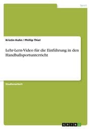 Cover von Lehr-Lern-Video für die Einführung in den Handballsportunterricht