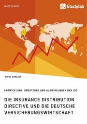 Cover von Die Insurance Distribution Directive und die deutsche Versicherungswirtschaft. Entwicklung, Umsetzung und Auswirkungen der IDD