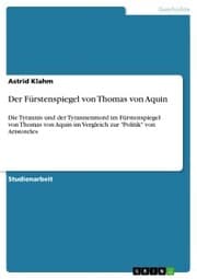 Cover von Der Fürstenspiegel von Thomas von Aquin