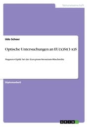 Cover von Optische Untersuchungen an EU(x)Sr(1-x)S