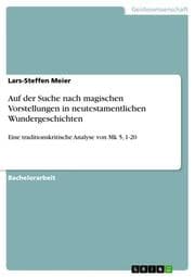 Cover von Auf der Suche nach magischen Vorstellungen in neutestamentlichen Wundergeschichten