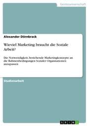 Cover von Wieviel Marketing braucht die Soziale Arbeit?