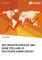 Cover von Das Imparitätsprinzip und seine Stellung im deutschen Handelsrecht