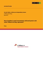 Cover von Have Southern social movements achieved power and voice? Whom do they represent?