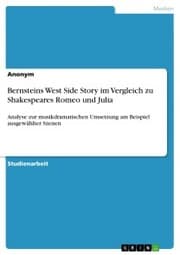 Cover von Bernsteins West Side Story im Vergleich zu Shakespeares Romeo und Julia