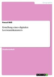 Cover von Erstellung eines digitalen Leerstandskatasters