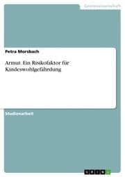 Cover von Armut. Ein Risikofaktor für Kindeswohlgefährdung