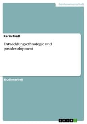 Cover von Entwicklungsethnologie und postdevolopment