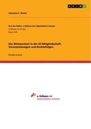 Cover von Der Blitzwechsel in die OT-Mitgliedschaft. Voraussetzungen und Rechtsfolgen