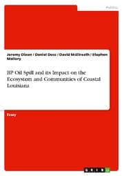 Cover von BP Oil Spill and its Impact on the Ecosystem and Communities of Coastal Louisiana
