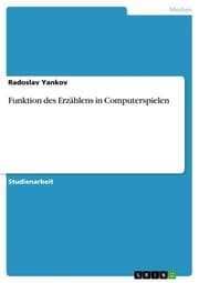 Cover von Funktion des Erzählens in Computerspielen