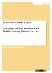 Cover von Managing Customer Relations in the Banking Industry. Customer Service