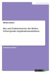Cover von Bau und Funktionsweise des Radios. Schwerpunkt Amplitudenmodulation