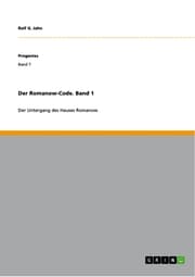 Cover von Der Romanow-Code. Band 1