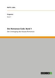 Cover von Der Romanow-Code. Band 1