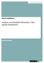 Cover von Analyse von Friedrich Nietzsches 'Also sprach Zarathustra'