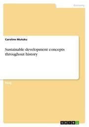 Cover von Sustainable development concepts throughout history