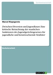 Cover von Zwischen Diversion und Jugendknast. Eine kritische Betrachtung der staatlichen Sanktionen des Jugendgerichtsgesetzes für jugendliche und heranwachsende Straftäter