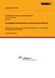 Cover von Die Fähigkeit des Menschen zur Erkenntnis der Wahrheit