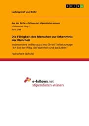 Cover von Die Fähigkeit des Menschen zur Erkenntnis der Wahrheit