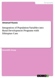 Cover von Integration of Population Variables into Rural Development Programs with Ethiopian Case