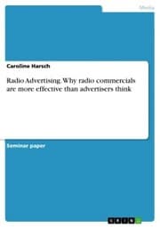 Cover von Radio Advertising. Why radio commercials are more effective than advertisers think