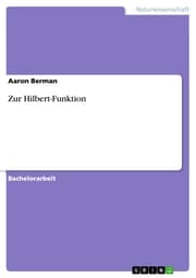 Cover von Zur Hilbert-Funktion