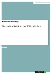 Cover von Nietzsches Kritik an der Willensfreiheit