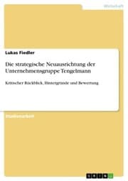 Cover von Die strategische Neuausrichtung der Unternehmensgruppe Tengelmann