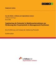 Cover von Topsharing als Potenzial in Medienunternehmen zur Förderung des Frauenanteils in Management-Positionen