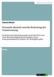 Cover von Personale Identität und die Bedeutung der Verantwortung