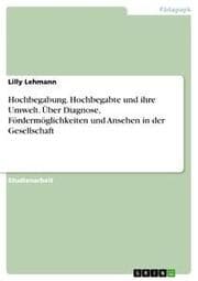 Cover von Hochbegabung. Hochbegabte und ihre Umwelt. Über Diagnose, Fördermöglichkeiten und Ansehen in der Gesellschaft