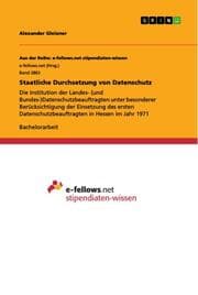 Cover von Staatliche Durchsetzung von Datenschutz