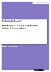 Cover von Einführung zu Binomischen Formeln (Klasse 8, Gesamtschule)