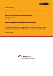 Cover von Arrow's Impossibility Theorem in Practice