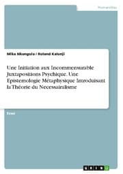 Cover von Une Initiation aux Incommensurable Juxtapositions Psychique. Une Epistemologie Métaphysique Introduisant la Théorie du Necessairalisme