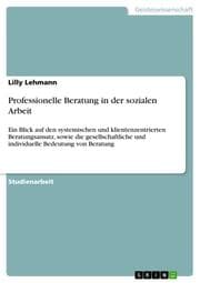 Cover von Professionelle Beratung in der sozialen Arbeit