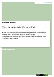 Cover von Vorteile eines Schulfachs 'Glück'