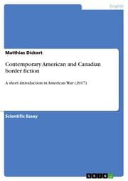 Cover von Contemporary American and Canadian border fiction